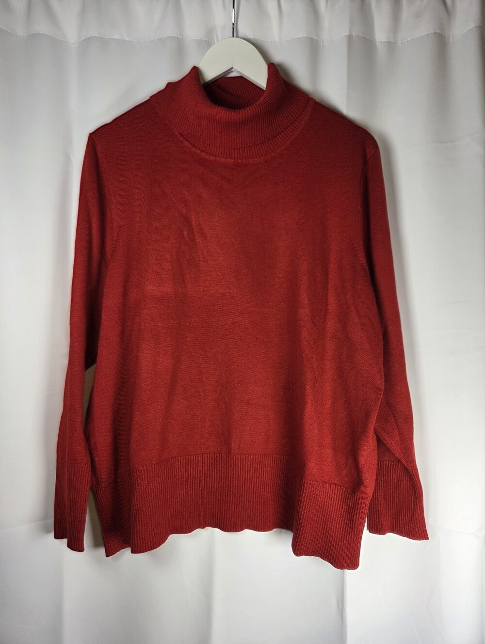 Lane Bryant Size 22/24 Red Turtleneck Sweater